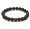 Miracles Minéraux Bracelet perle ronde 8 mm, pierre naturelle, création artisanale française, plus de 80 choix (Obsidienne dorée 8 mm)