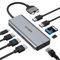 Adaptateur USB C vers Double HDMI Multiport Hub USB C pour MacBook Pro, 9 en 2 Thunderbolt 3, Adaptateur Mac Dongle MacBook avec 2 HDMI (4K @ 60 Hz), 3USB3.0, SD TF et 100 W PD, Port Ethernet