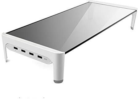sunyu Rialzo Monitor Portatile USB 2.0 Multifunzione Dissipazione di Calore Proteggi Il rachide cervicale Supporti Monitorwhite