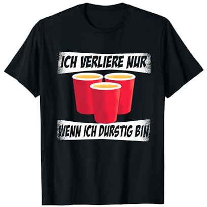 Beerpong Bierpong Spieler Bier Pong Party Trinkspiel T-Shirt