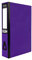 Pukka Foolscap A4 Glossy Box Files with Document Clip & Push Lock School Work Office 70mm Spine File Organiser (Purple)