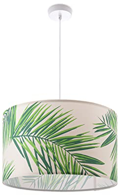 Paco Home Hängeleuchtte Wohnzimmer Lampe Esstisch Pendelleuchte Blumen Palmen Deko Schlafzimmer E27