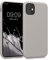 kwmobile Hülle kompatibel mit Apple iPhone 11 Hülle - gummierte TPU Silikon Handyhülle - Schutzhülle für kabelloses Laden - Case in Taupe