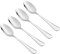 Tala Performance Stainless Steel Dessert Spoons, Premium 4 Piece Set, Ideal Quality Stainless Steel with Mirror Polish Finish, Dishwasher Safe, Metallic Silver