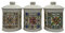 GICOS IMPORT EXPORT SRL tris set 3 pz barattoli in ceramica 12 * 15 cm sale zucchero caffè terra e sole TAW-828447