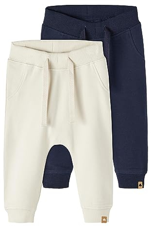 NAME IT Unisex Kids NBNTAKKI 2P Sweat Pant NOOS Sweathose, Dark Sapphire, 104