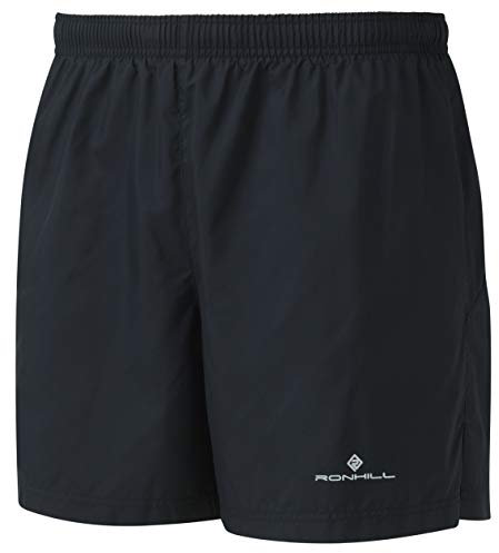 Ronhill, Men's Core 5 Short, Running, Black/Bright White, M