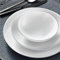 Vajilla Güral Porselen Atina Dinner Plata - 18 Piezas para 6 Personas – Vajilla Completa de Porcelana Blanca