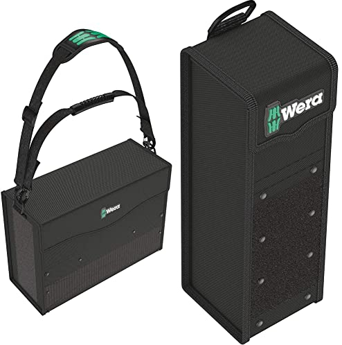 Wera 05004357001 2go 2 XL Werkzeug-Container & 05004356001 2go 7 Textile Werkzeug Box Schwarz 100 x 105 x 300 mm