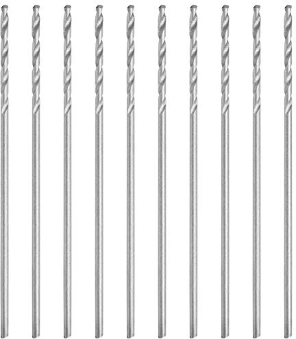 Foret en Acier à Grande Vitesse, 10 Pcs Foret Hélicoïdal 0,75 Mm Petit Foret Hélicoïdal Perceuse à Tige Droite Perceuse en Acier à Grande Vitesse, Forets Jobber