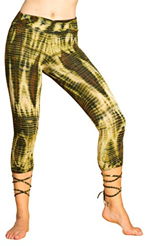 PANASIAM Leggings lace-up 3/4 CT01 Olive, S