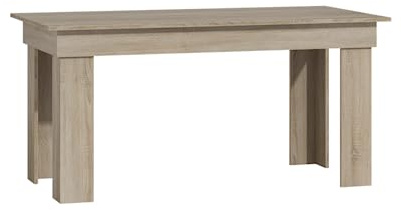 VBChome Tisch 160 x 80 x 75 cm Eiche Sonoma Esstisch Restauranttisch Wohnzimmertisch Universaltisch Küche Esszimmer einfach zu säubern Eiche Sonoma