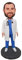 mydedor Wackelkopf-Figur, personalisierbar, Geschenk für Vater, Freunde, Arzt mit schwarzem Ordner, personalisierter Wackelkopf