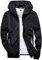 HIFI7 Giacca Uomo Antivento Leggera (IT, Testo, S, Regular, Regular, Nero)