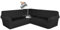 CLGTY Wasserdicht Sofabezug Ecksofa, 3 Stücke Bezug Für Ecksofas L-Form Sofa Bezug Eckcouch Antirutsch Sofahusse Für Wohnzimmer-Schwarz-7 Sitzer