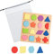 Montessori Mehrere Form Holz Puzzle, Hölzernes Puzzle mit Mehreren Formen, Geometrisches Puzzle, Holzpuzzle Spielzeug, Puzzle Shape Matching Game, Lernspielzeug Geschenk für Kinder 1-5 Jährige