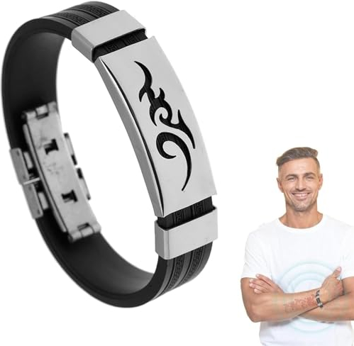 Pelinuar Oveallgo Apus Ion SCI Therapeutisches Lympunclog Titan-Armband, Oveallgo Titan-Armband Pro, Titan-Therapie-Armband (schwarz)