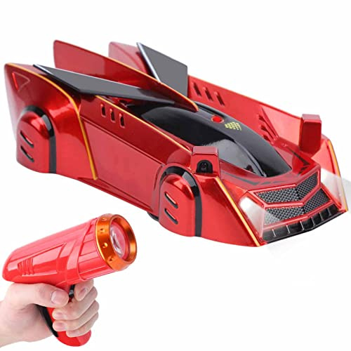 Bnineteenteam Ferngesteuertes Auto, Wandkletter-Rennwagen, Infrarot-Lichtsensor, Allradantrieb, Kinderspielzeug (Rot