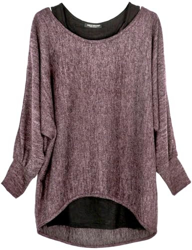 Emma & Giovanni - Maglie a Manica Lunga (2 Pezzi)- Donna (M-L, Rosa Antico)