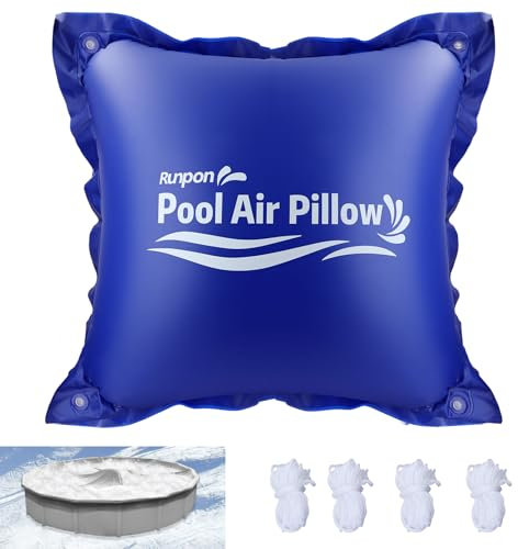 Pool-Luftkissen für oberirdische Pools, Abdeckung zum Überwintern, 1,2 x 1,2 m, Pool-Verschlussset, ultradick und langlebig, widerstandsfähiges 0,4 mm PVC-Material, Poolkissen zum Überwintern,