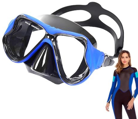 Adult Swimming Goggles - Dive Goggles, Fog Resistant Snorkeling Goggles | Scuba Diving Masks Anti-Fog Anti-Uv Waterproof 180° View, Water Pool Goggles, Scuba Equipment for Men Women Teens