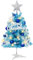 Hrippy Mini Christmas Tree with Lights, Small Artificial Christmas Tree, Xmas Tree Ornaments for Christmas Decoration Home Decor
