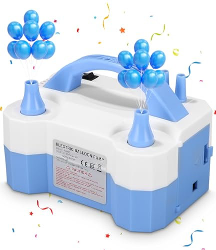 Birshe Bomba Eléctrica,Bomba de Aire Eléctrica Inflador Eléctrico Inflador de Globos Inflador de Globos Electrico Globos Eléctrico Adecuado para Todo Tipo de Eventos como Carnaval Fiesta Cumpleaños