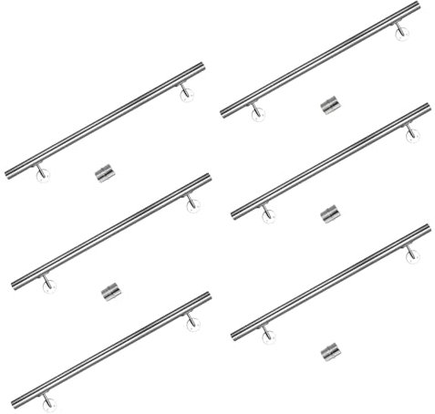 CAVATINY V2A, ringhiera d'ingresso per scale, parapetto, per interni ed esterni, ringhiera per scale, in acciaio inox (600 cm)