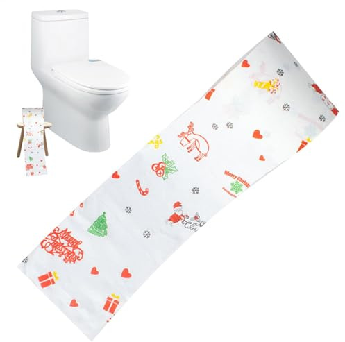 Rouleau de papier toilette de Noël – Serviette de bain douce au motif Père Noël | Papier toilette de Noël, rouleau de papier toilette, rouleau de papier toilette d'hiver, serviette de bain douce