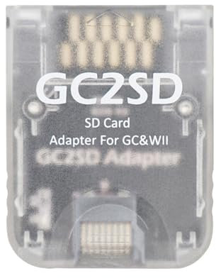 Laroal Adaptateur de Carte mémoire pour Lecteur de Carte TF GC2SD Lecteur de Carte SD GC2SD pour NGCWII