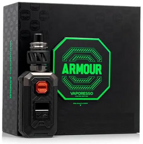 Vaporesso ARMOUR MAX Kit[ iTank T Edition ] 220W Armour Max Mod with 6 ml Top Tilling itank T Atomizer, Support GTI Coil (0.2Ω/0.4Ω), Battery not include, no nicotine(ARMOUR MAX Kit（itank T) Black)