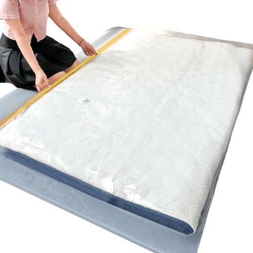 Vakuumbeutel für Matratzen, 240 * 130cm Groß Wasserdicht Vakuum Kleiderbeutel Matratzenbeutel mit Luftdichtem, Vakuumierbeutel,Wiederverwendbar Matratzen Aufbewahrungstasche für Matratzen, Kleidun