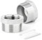 TAISHER 2 pezzi 304 acciaio inox riduttore boccola esagonale, 2BSP maschio x 1-1/2BSP femmina, riducendo tubo adattatore raccordo, per acqua Oill aria gas