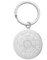 Amaxer The Seal of the Seven Archanges Porte-clés unisexe en acier inoxydable pour protection des archanges tétragrammaton, Argenté., 25mm