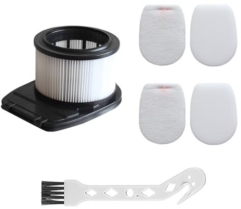 GIONAR IZ300UKT Replacement Filters Set for Shark Stratos DuoClean Cordless Stick Vacuum Cleaner IZ320 IZ320UK IZ420 IZ420UKT, 2 foam filters+2 felt filters+1 HEPA filter+ 1 Cleaning Brush
