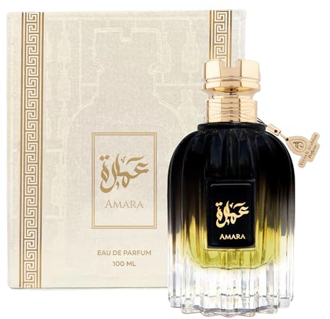 Amara 100ml Eau De Parfum by French Arabian Perfumes for Women | Floral Gourmand Fragrance | Sweet Scent with Vanilla Orchid Musk Tropical Fruits