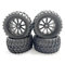 JVRWSC Rc Pneumatici Set Compatibile con MJX H16 16207 16208 162010 per HBX 16889 SG1601 per SCY 16101 1/16 RC Car Parts 4 Pezzi Pneumatico Ruota in Gomma 82 Mm 12 Mm Esagonale