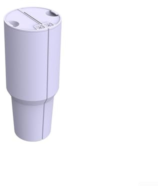 Niceminiwall 2-in-Drink Separator Silicone Liner for for Stanley Cup 40oz, Food-Grade Flexible Insert Divider for for Holding Two Beverages or Drinks and Snacks at the Same,(Purple)