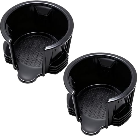MospdyGear 2 PCS LR021330 Center Console Front Cup Holder Insert, Replacement for Land Rover LR2 2008-2015, Replacement for Land Rover LR3 2005-2009, Replaces LR087454