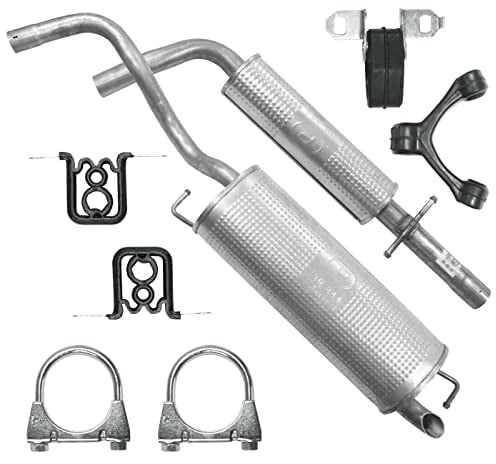 POLMOstrow Auspuff für VW Golf 4 IV 1997-2006 | Mitteltopf und Endtopf, Motoren: 1.4, Fließheck