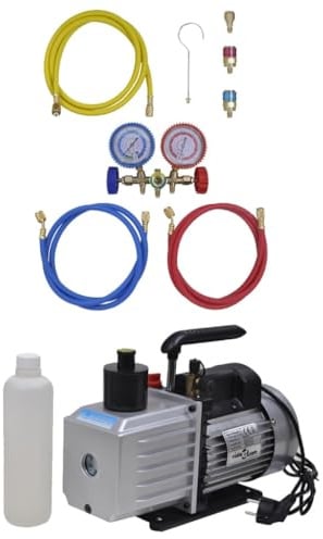 Generisch Vakuumpumpe mit 2-Wege-Verteiler-Manometer Set für Klimaanlagen,Heim & Garten,Haushaltsgeräte-Zubehör,Klimaanlagen-Zubehör,13.3KG,3100289