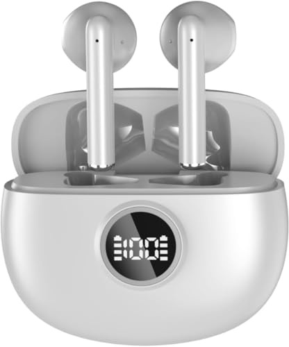 Drsaec Bluetooth Kopfhörer, 2026 Neu 6D Tiefer Bass In Ear Kopfhörer Kabellos Bluetooth 5.3 Kabellose Kopfhörer mit 4 ENC Mic, Noise Cancelling Earbuds, 40Std, IP7 Wasserdicht Sport Ohrhörer, USB-C