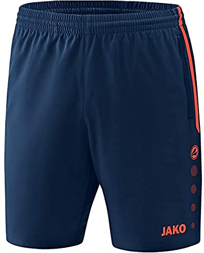 JAKO Herren Competition 2.0 Shorts, mehrfarbig (navy/flame), 4XL