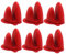 HSU'S Set di 6 guanti da forno in silicone, colore: rosso platino