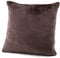 heimtexland ® Flanell Kuschel Kissen Super Soft Dekokissen Plüsch Typ380 Kissenhülle Schoko Braun 48x48 cm