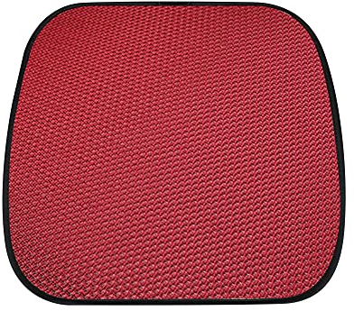 MoreChioce Sitzkissen für Auto, Atmungsaktives Sitzauflagen Pad Ice Silk Rutschfestes Sitzkissen Universal Komfortable Sitzbezüge Pads Kissen für die meisten Autos,Rot