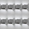 ledscom.de 8 Stück Wandleuchte CUBEL für außen, grau, IP65, Up & Downlight, quadratisch + LED Lampe 596lm, weiß