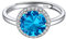 ChicSilver Damen Mädchen Fingerring mit Saphir Gebursstein 925 Silber Verstellbarer Ring für Valentinstag Weihnachten Geburtstag