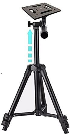 TronicXL 30-63cm Tripod Ständer Stativ mit Mini Adapter Platte für Projektor Beamer Lautsprecher Box Flutlicht Spot Montage Halterung Boxen 60cm