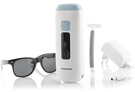 InnovaGoods® Dépilateur à lumière pulsée avec accessoires Ipylator, élimine les poils de manière permanente, avec 5 niveaux d'intensité, idéal pour la maison.